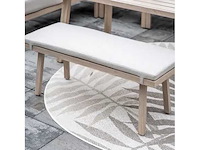 Rugloos tuinbankje - tuinindrukken - san capri - lichte eikenlook - afbeelding 1 van  3