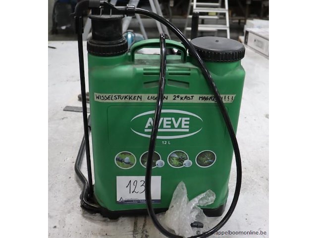 Rugsproeier aveve 12l, werking niet gekend - afbeelding 1 van  1