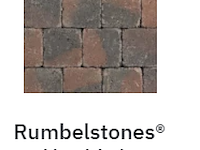 Rumbelstones rood heide zwart 14x14x6 - afbeelding 1 van  1