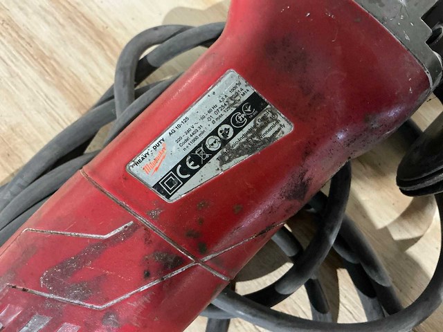Rupes le71te vlakschuurmachine + milwaukee ag 10-125 slijpmachine - afbeelding 9 van  9