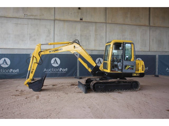 Rupsgraafmachine hyundai r55-7 diesel 2011 - afbeelding 1 van  1