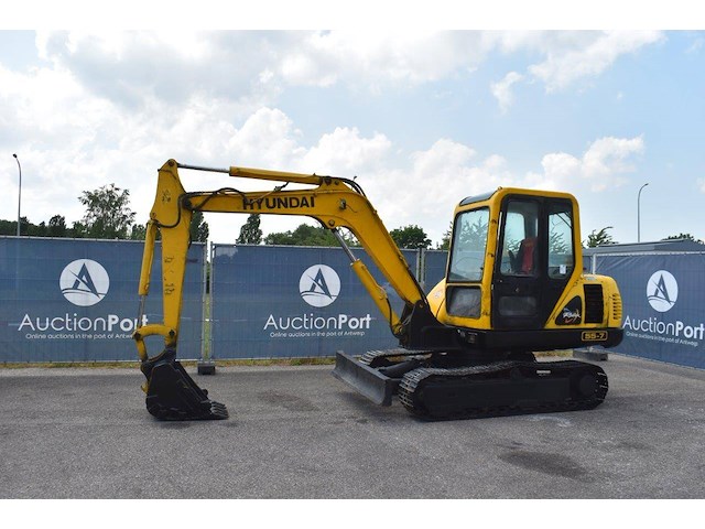 Rupsgraafmachine hyundai r55-7 diesel - afbeelding 1 van  1