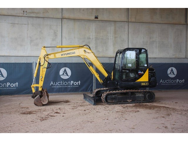 Rupsgraafmachine hyundai r60-7 diesel 2011 - afbeelding 1 van  1
