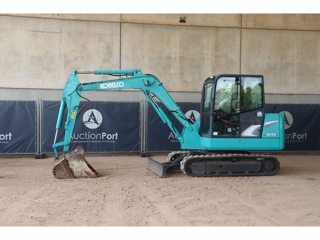Rupsgraafmachine kobelco sk60-8 diesel 53kw 2015 - afbeelding 1 van  1