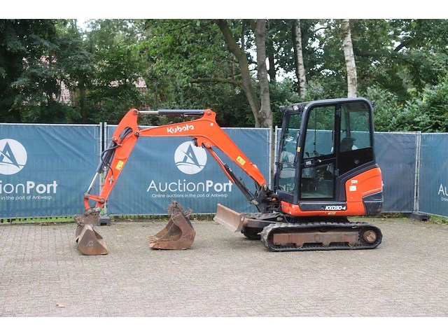 Rupsgraafmachine kubota kx030-4 diesel 17.7kw 2018 - afbeelding 1 van  1
