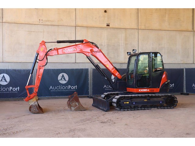 Rupsgraafmachine kubota kx080-4 diesel 46kw 2023 - afbeelding 1 van  1