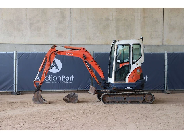 Rupsgraafmachine kubota u25-3 diesel 19kw 2012 - afbeelding 1 van  1