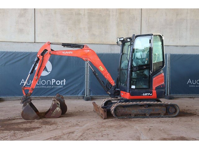 Rupsgraafmachine kubota u27-4 diesel 15.5kw 2016 - afbeelding 1 van  1