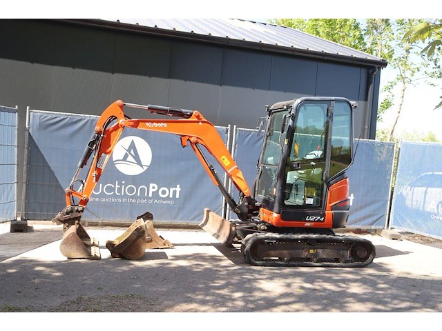 Rupsgraafmachine kubota u27-4 diesel 15.5kw 2016 - afbeelding 1 van  1