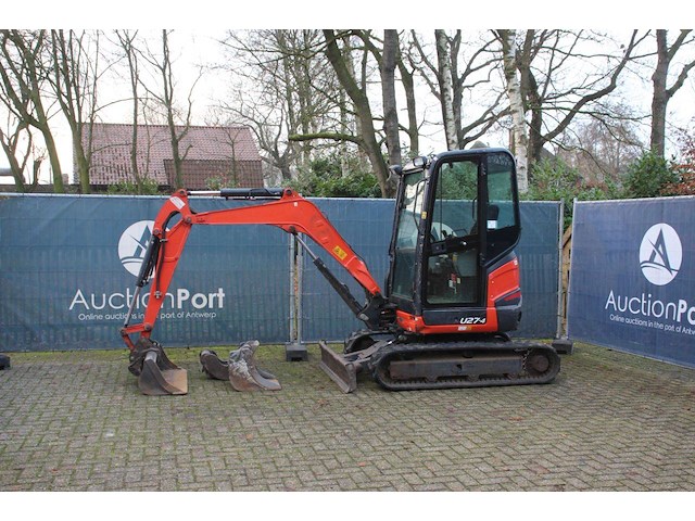 Rupsgraafmachine kubota u27-4 diesel 15.5kw 2017 - afbeelding 1 van  1