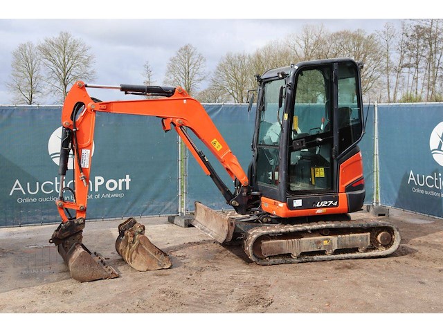 Rupsgraafmachine kubota u27-4 diesel 2016 - afbeelding 1 van  1