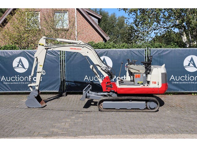 Rupsgraafmachine takeuchi tb125 diesel 17kw 2008 (marge) - afbeelding 1 van  1