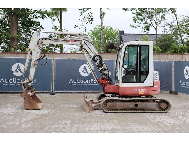 Rupsgraafmachine takeuchi tb153fr diesel 29kw 2008 - afbeelding 1 van  1