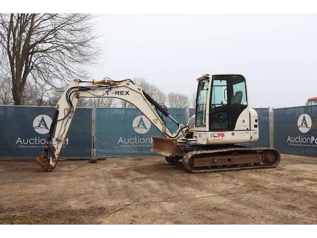 Rupsgraafmachine terex tc75 diesel 54kw 2007 - afbeelding 1 van  1