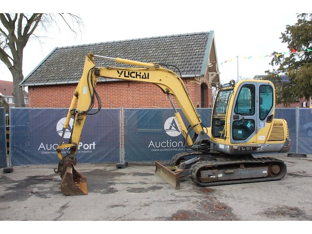 Rupsgraafmachine yuchai yc60-7(853a) diesel 2007 - afbeelding 1 van  1