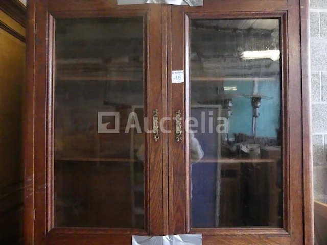 Rustiek dressoir met vitrine (010871-015) - afbeelding 2 van  4