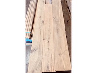 Rustiek olie natuur 4 zijden tand en groef partij eik massief parket - afbeelding 5 van  5