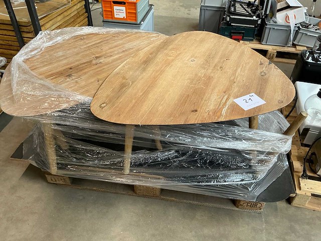 Rustiek vintage salontafel (4x) - afbeelding 3 van  3