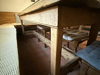 Rustieke eettafel met hoekbank en stoelen - afbeelding 5 van  6