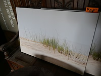 Rustieke houten bureautafel + 3 canvassen - afbeelding 2 van  6