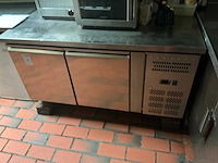 Rvs 2-deurs koelwerkbank - afbeelding 1 van  3