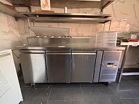 Rvs 3 deurs verrijdbare koeling