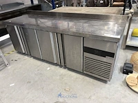 Rvs 4 deurs koelwerkbank ggm gastro