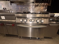 Rvs 4-pitsgasfornuis zanussi