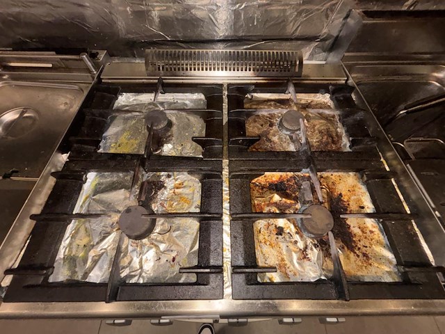 Rvs 4-pitsgasfornuis zanussi - afbeelding 3 van  4