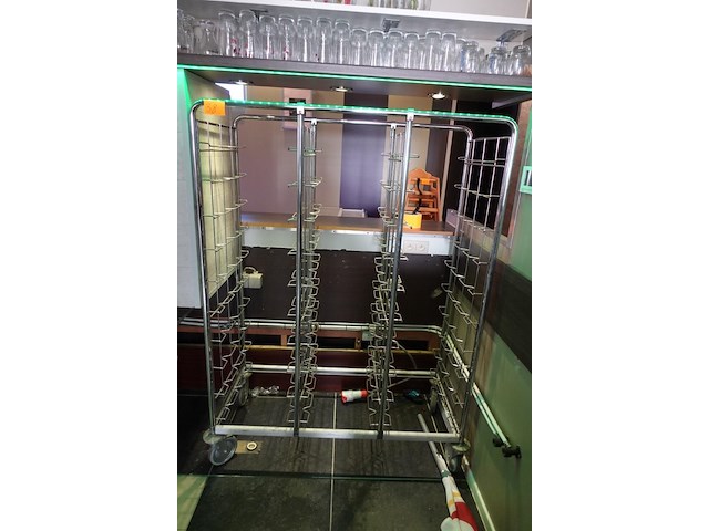 Rvs afruimkar - afbeelding 1 van  3