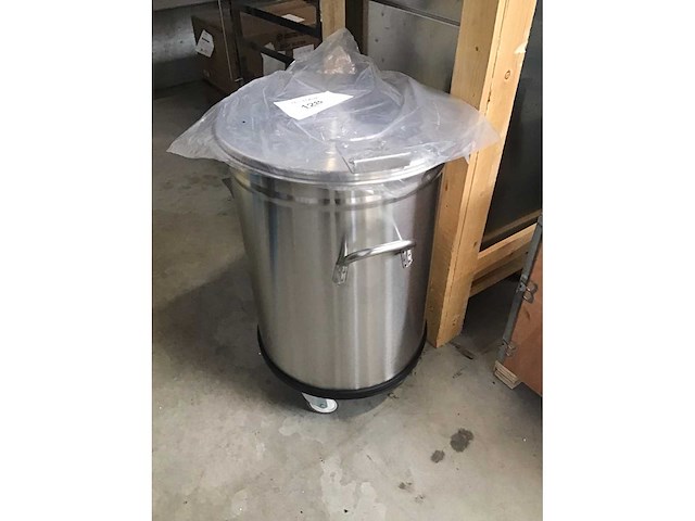 Rvs afvalbak 40 l - afbeelding 1 van  4