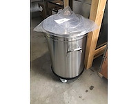 Rvs afvalbak 40 l - afbeelding 1 van  4