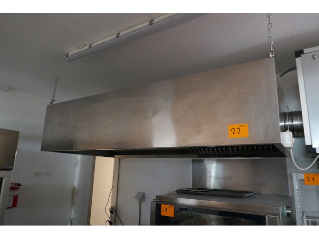 Rvs afzuigkap met afzuigsysteem - afbeelding 1 van  6