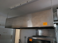 Rvs afzuigkap met afzuigsysteem