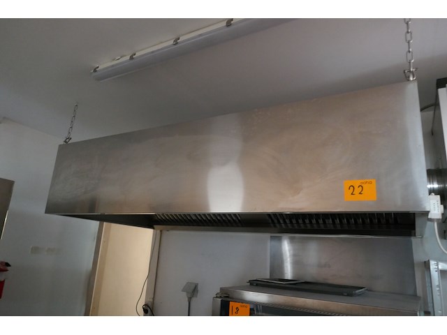 Rvs afzuigkap met afzuigsysteem - afbeelding 2 van  6