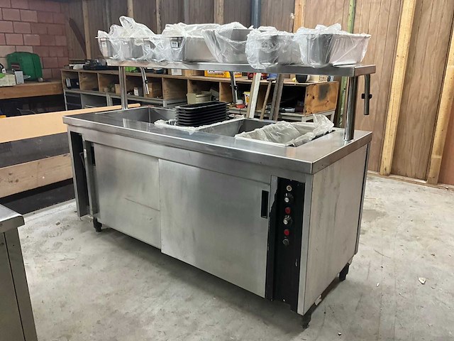 Rvs bain-marie/saladette toogkast - afbeelding 2 van  22