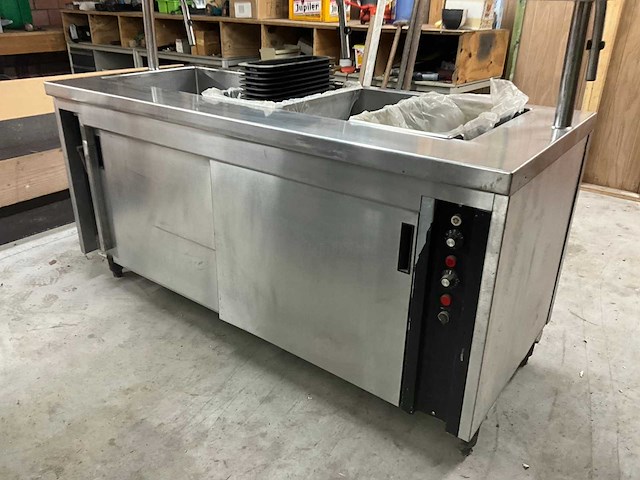 Rvs bain-marie/saladette toogkast - afbeelding 3 van  22