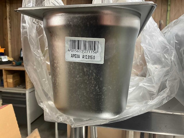 Rvs bain-marie/saladette toogkast - afbeelding 2 van  10