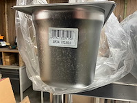 Rvs bain-marie/saladette toogkast - afbeelding 2 van  10