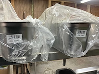 Rvs bain-marie/saladette toogkast - afbeelding 3 van  10