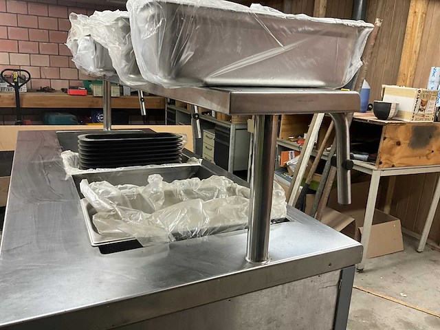 Rvs bain-marie/saladette toogkast - afbeelding 8 van  10