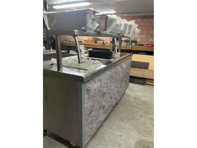 Rvs bain-marie/saladette toogkast - afbeelding 9 van  22