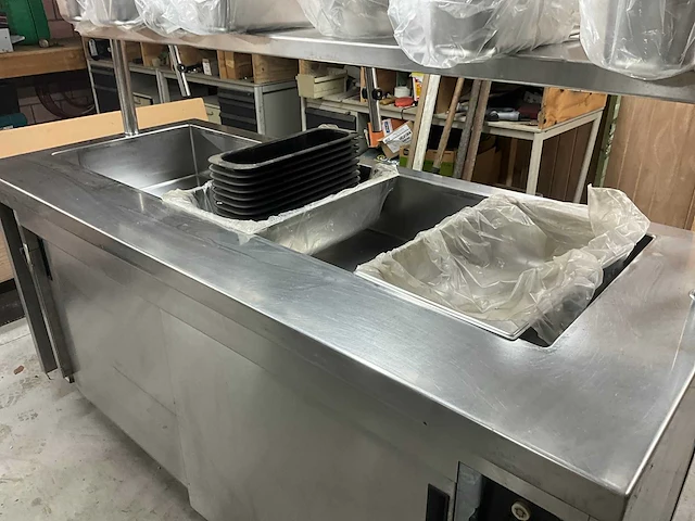 Rvs bain-marie/saladette toogkast - afbeelding 15 van  22