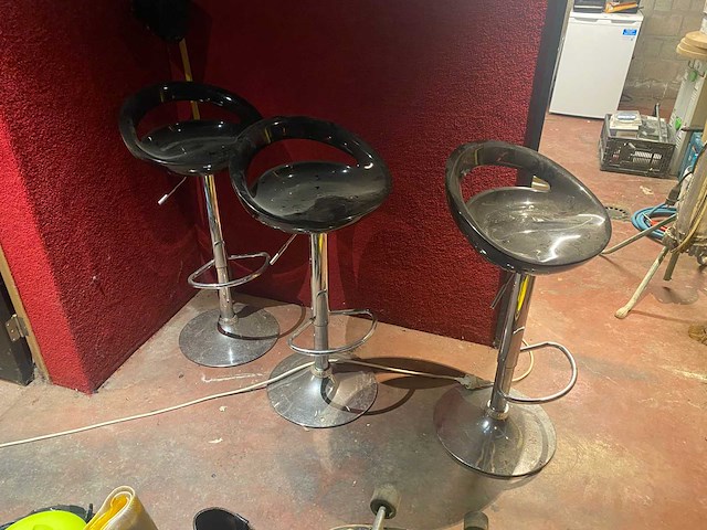 Rvs barkruk (3x) - afbeelding 1 van  2