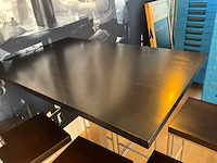 Rvs barkruk (4x) + tafels (3x) - afbeelding 3 van  22