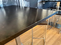 Rvs barkruk (4x) + tafels (3x) - afbeelding 7 van  22