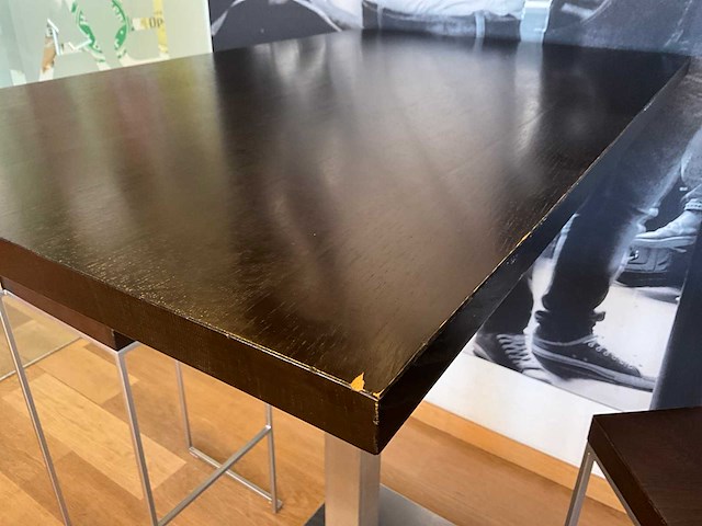 Rvs barkruk (4x) + tafels (3x) - afbeelding 8 van  22