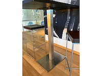 Rvs barkruk (4x) + tafels (3x) - afbeelding 9 van  22