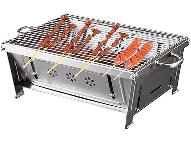 Rvs bbq opvouwbaar - afbeelding 1 van  4