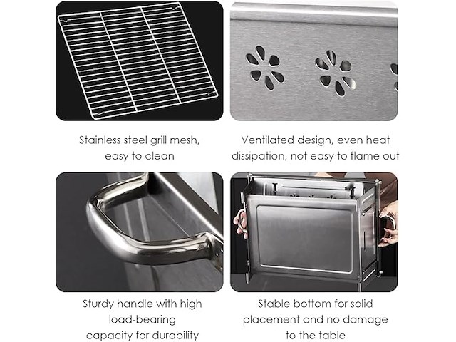 Rvs bbq opvouwbaar - afbeelding 4 van  4